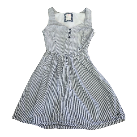 Tommy Girl Kids Sleeveless Pinstripe Dress Girls Size Small - Picture 1 of 4